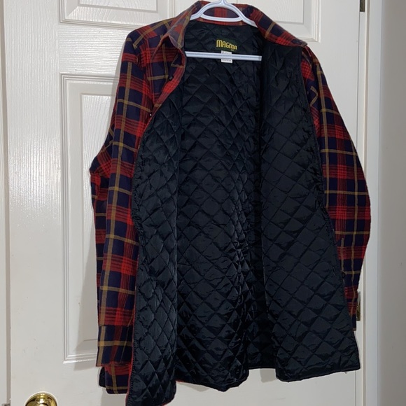 Men’s Light Quilted Shacket Barn Utility Chore Jacket Plaid Size XL - Picture 5 of 9